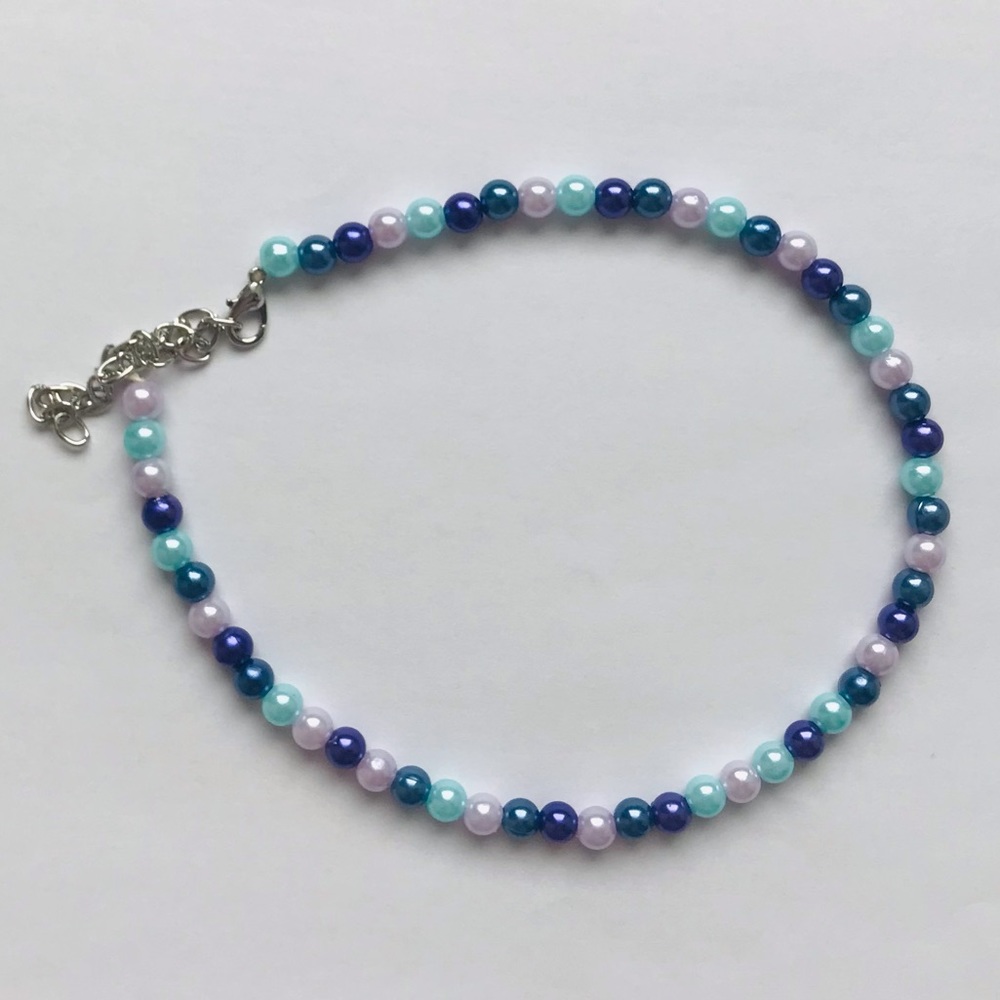 Handmade Colorful Beaded Pearl Necklace